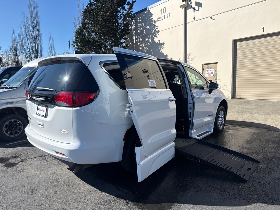 Used 2023 Chrysler Voyager LX base - BraunAbility Side Entry Entry Fold Out Automatic Ramp