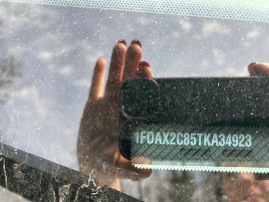 White Ford T350 with Rear Entry Automatic Fold Out ramp