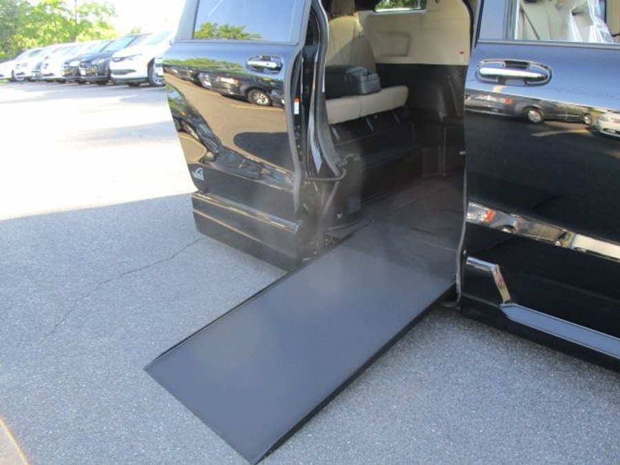Black Toyota Sienna with Side Entry Automatic In Floor ramp