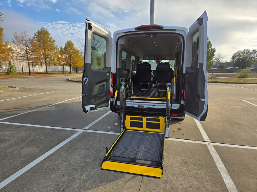 New 2024 Ford Transit 350 XL - Fenton Mobility Commercial Rear Entry Entry Lift Automatic Ramp
