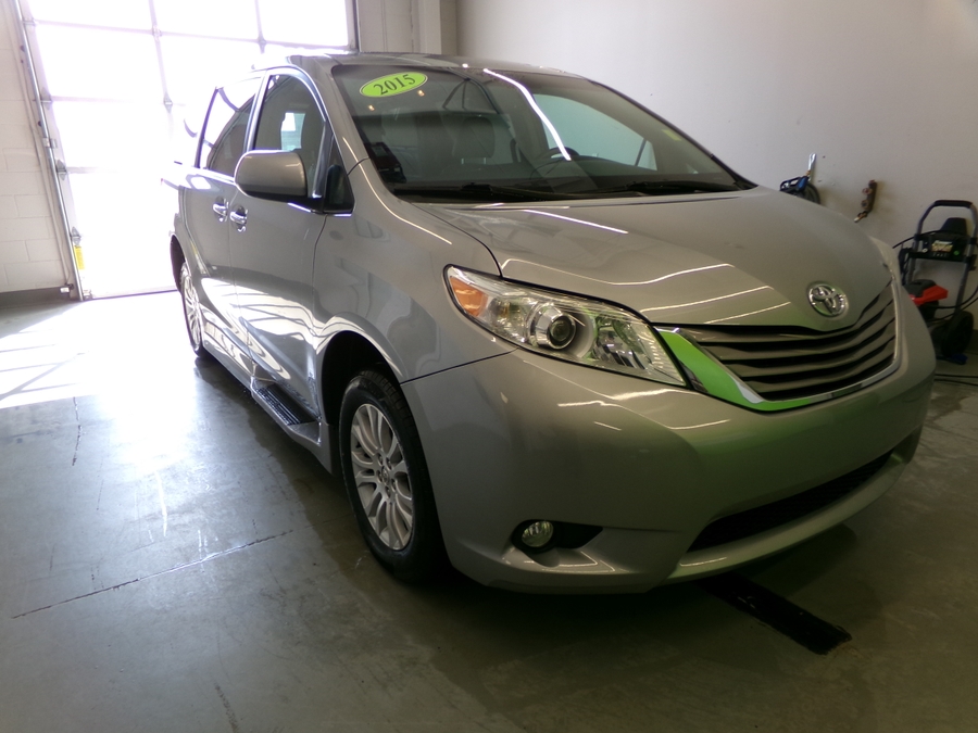 Silver Toyota Sienna with Side Entry Automatic Fold Out ramp