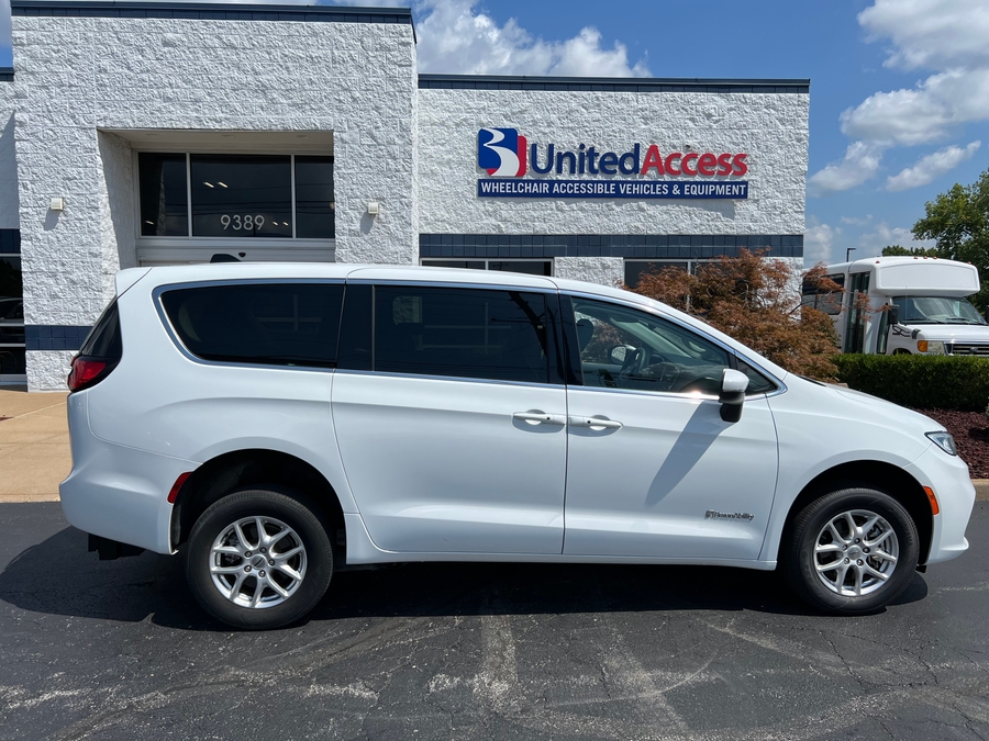 Used 2023 Chrysler Pacifica Touring L - BraunAbility Commercial Rear Entry Fold Out Manual Ramp