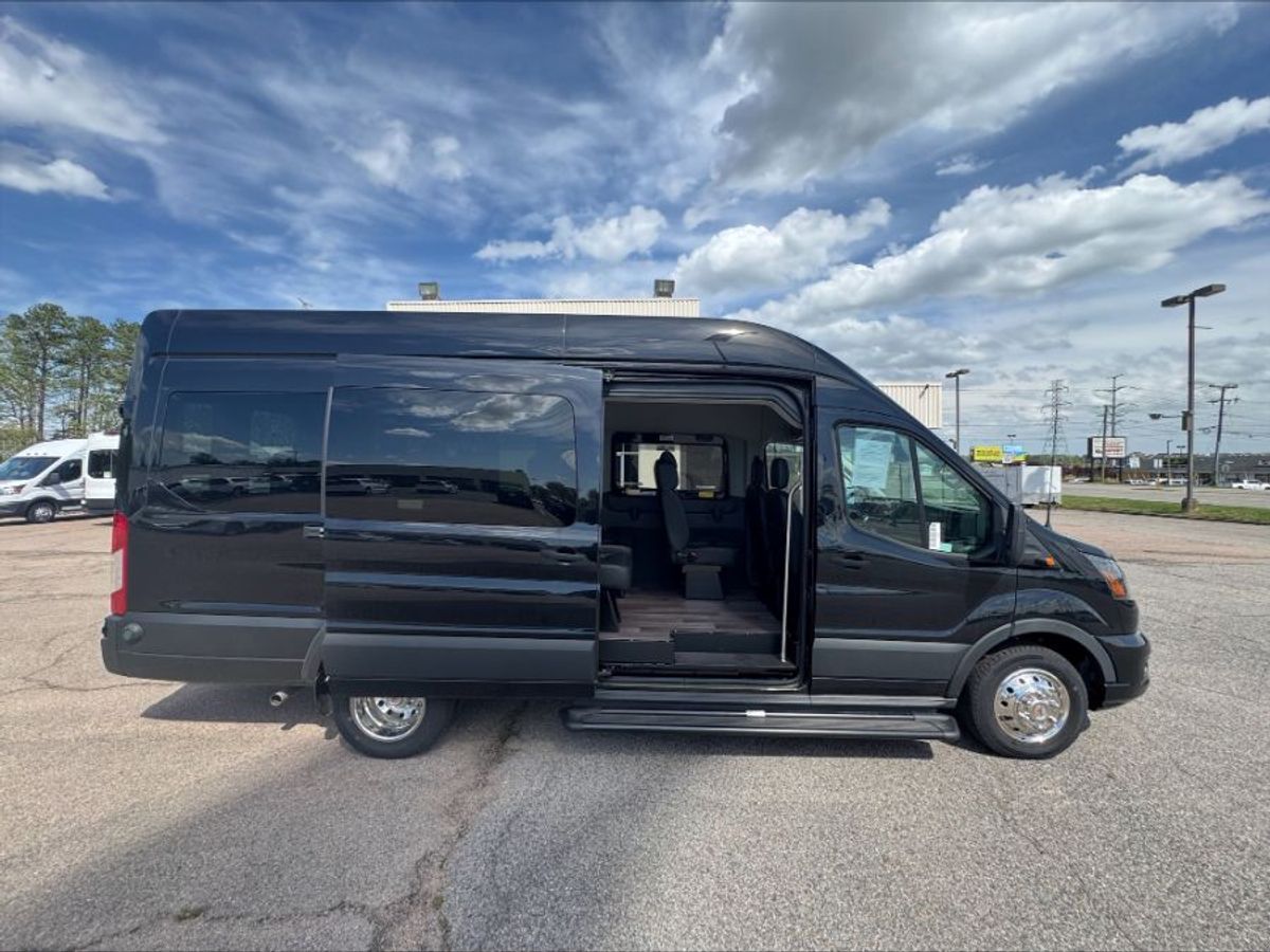 Black Ford Transit with N/A N/A N/A ramp