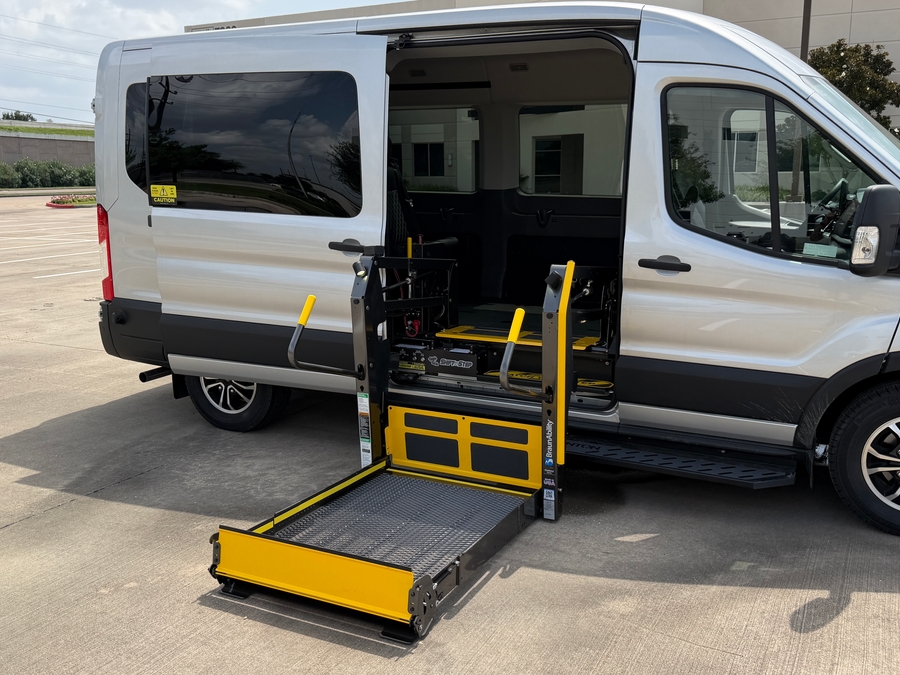 New 2024 Ford Transit 350 XL - Fenton Mobility Side Entry Lift Automatic Ramp