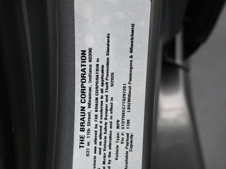 New 2026 Toyota Sienna Hybrid XLE Add - BraunAbility Side Entry Fold Out Automatic Ramp
