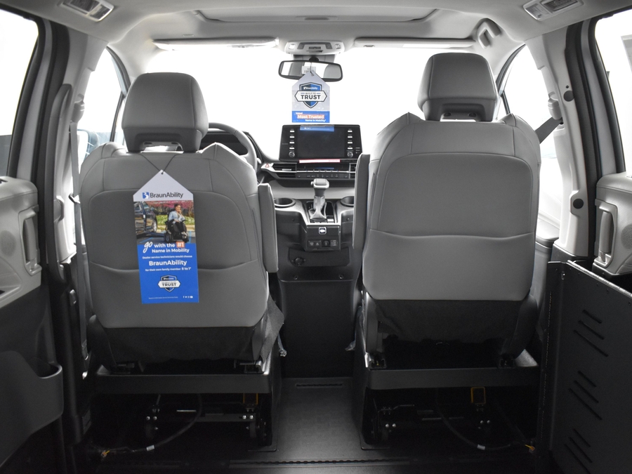Used 2025 Toyota Sienna Hybrid XLE - BraunAbility Commercial Rear Entry Fold Out Manual Ramp