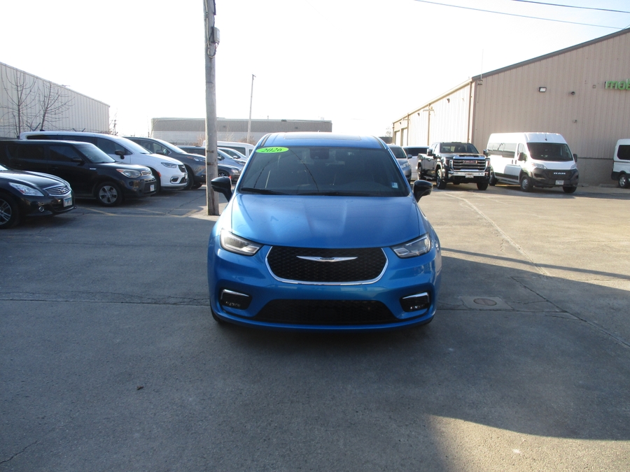 Blue Chrysler Pacifica with Side Entry Automatic Fold Out ramp
