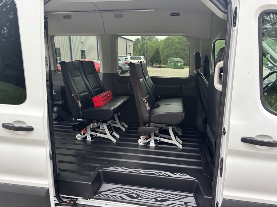 New 2025 Ford Transit 350 XL - Master's Transportation Commercial Rear Entry Lift Automatic Ramp