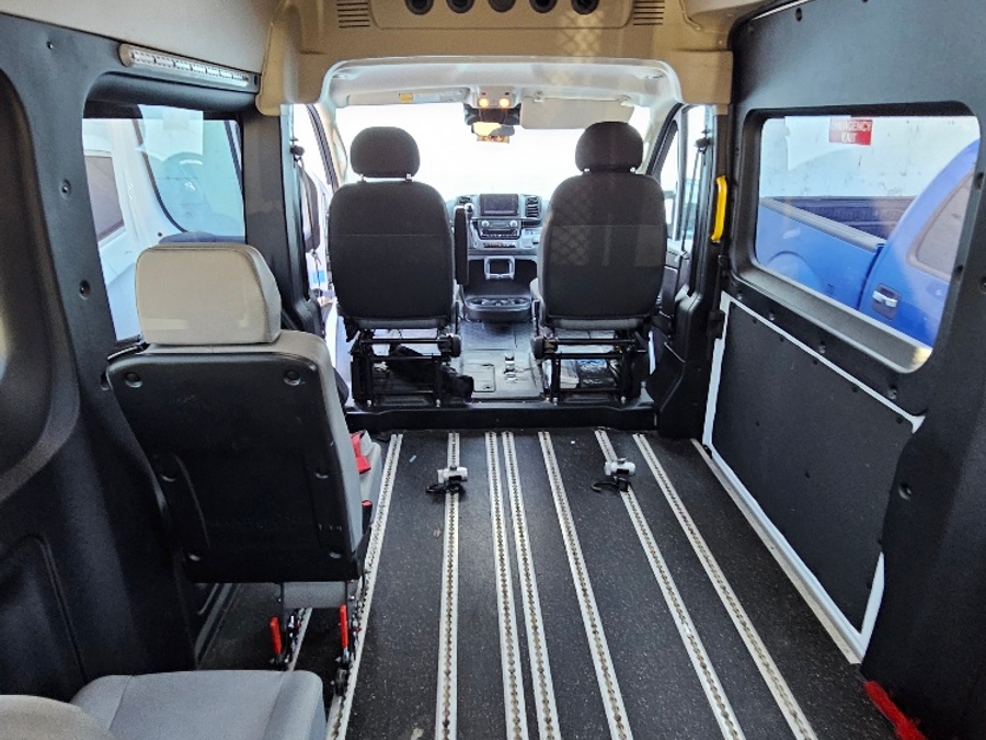 White Ram ProMaster with Rear Entry Automatic Fold Out ramp