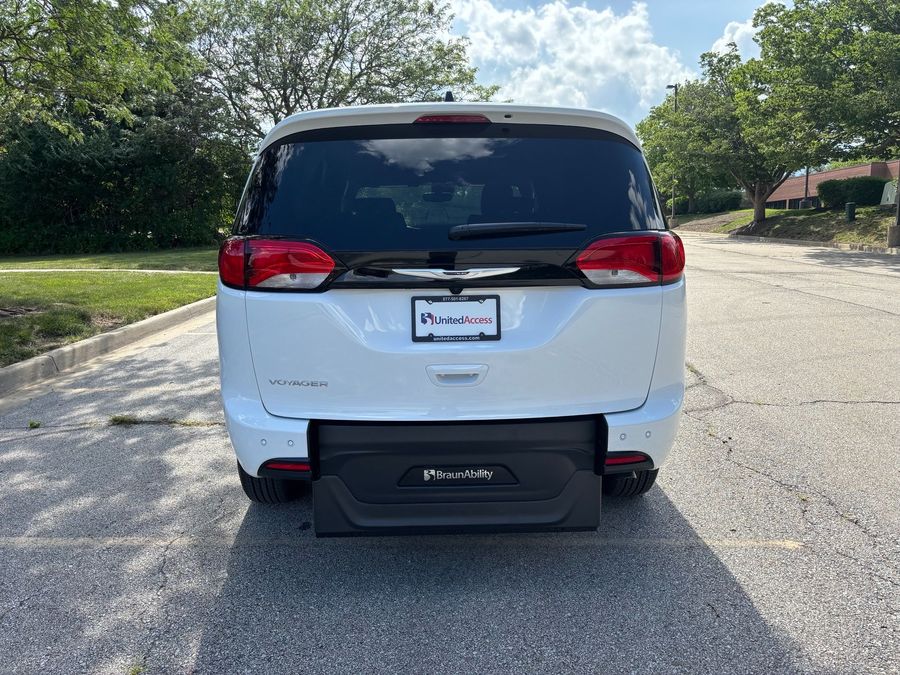 New 2025 Chrysler Voyager LX - BraunAbility Commercial Rear Entry Entry Fold Out Manual Ramp