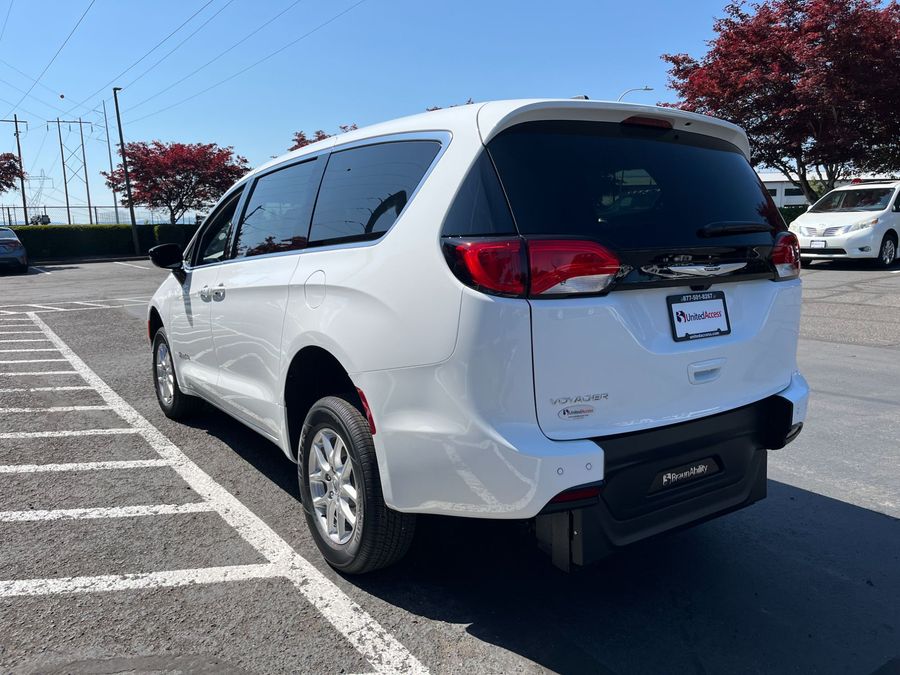 New 2025 Chrysler Voyager LX - BraunAbility Commercial Rear Entry Entry Fold Out Manual Ramp