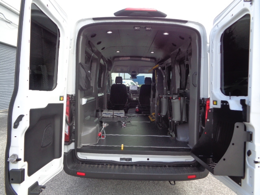 New 2026 Ford Transit 150 - SUNSET VANS Commercial Side Entry Lift Automatic Ramp