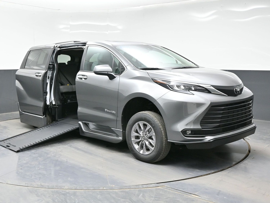 Grey Toyota Sienna with Side Entry Automatic In Floor ramp