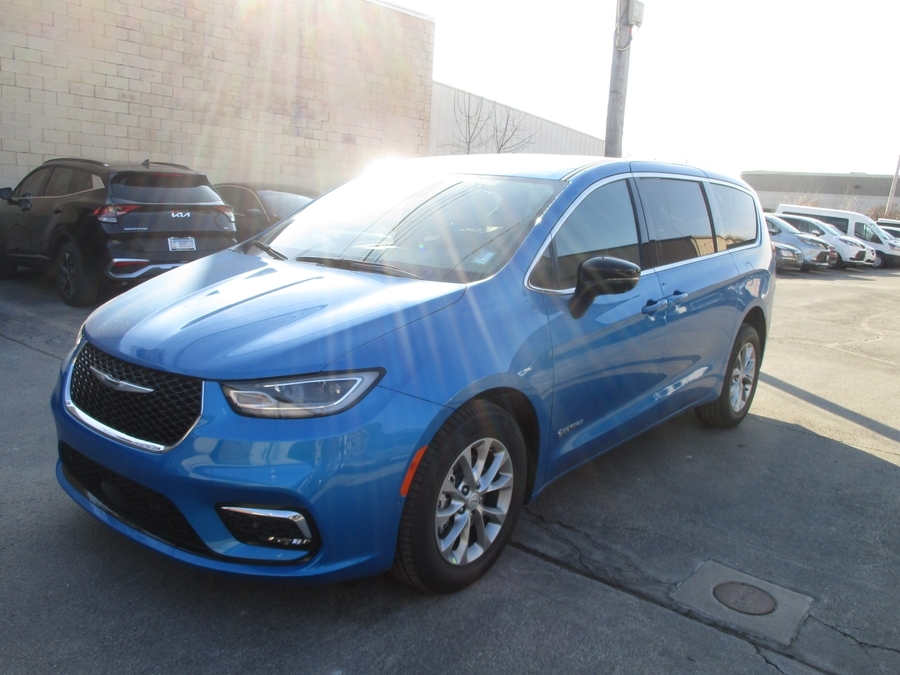 Blue Chrysler Pacifica with Side Entry Automatic Fold Out ramp