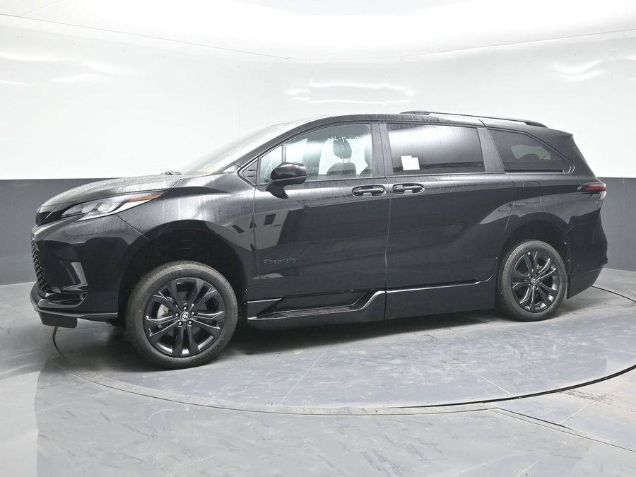 Black Toyota Sienna with Side Entry Automatic Fold Out ramp