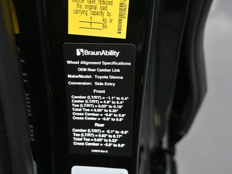 New 2026 Toyota Sienna Hybrid XLE Add - BraunAbility Side Entry In Floor Automatic Ramp