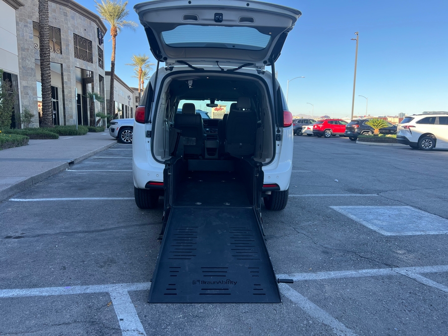 Used 2018 Chrysler Pacifica Touring L - BraunAbility Rear Entry Entry Fold Out Manual Ramp