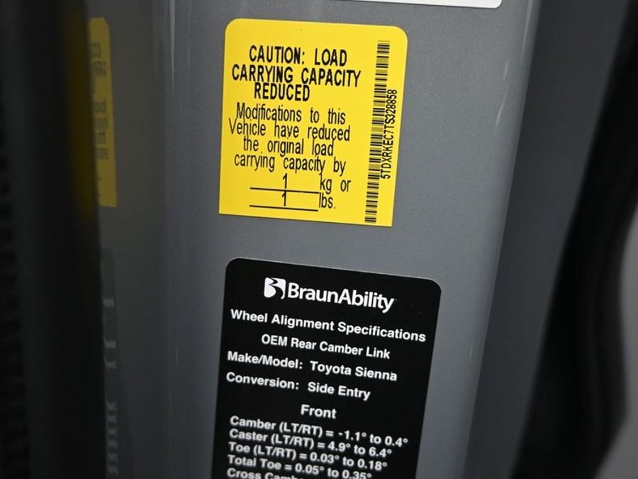 New 2026 Toyota Sienna Hybrid XSE Sport - BraunAbility Side Entry In Floor Automatic Ramp