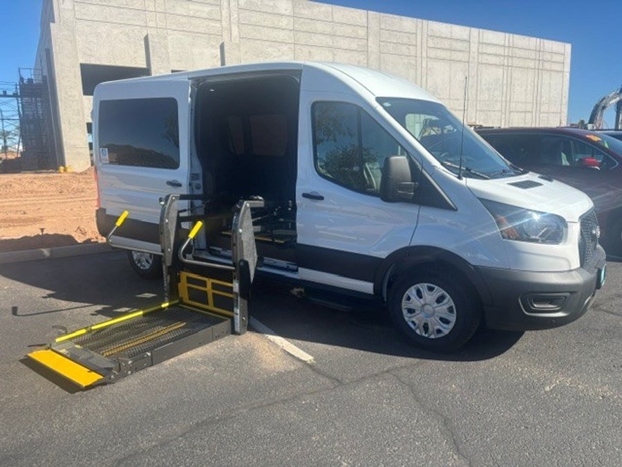 New 2026 Ford Transit 150 - SUNSET VANS Commercial Side Entry Lift Automatic Ramp