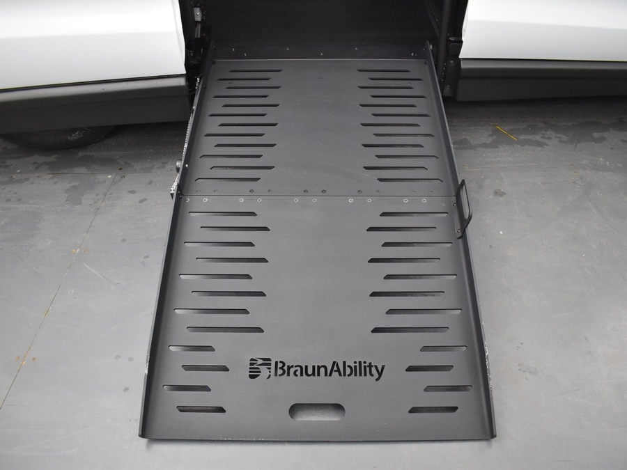 Used 2024 Chrysler Voyager LX - BraunAbility Commercial Side Entry Entry Fold Out Manual Ramp
