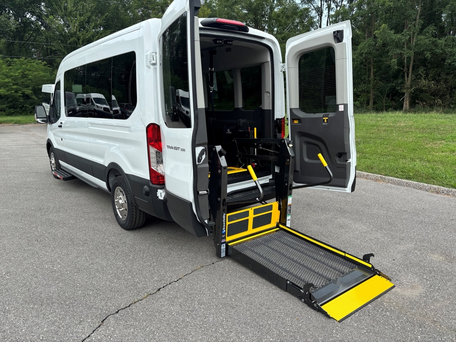 New 2025 Ford Transit 350 XL - Master's Transportation Commercial Rear Entry Lift Automatic Ramp