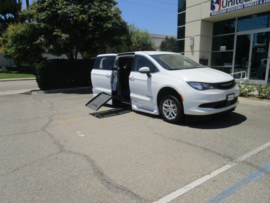 Used 2023 Chrysler Voyager LX Base - BraunAbility Side Entry Fold Out Automatic Ramp