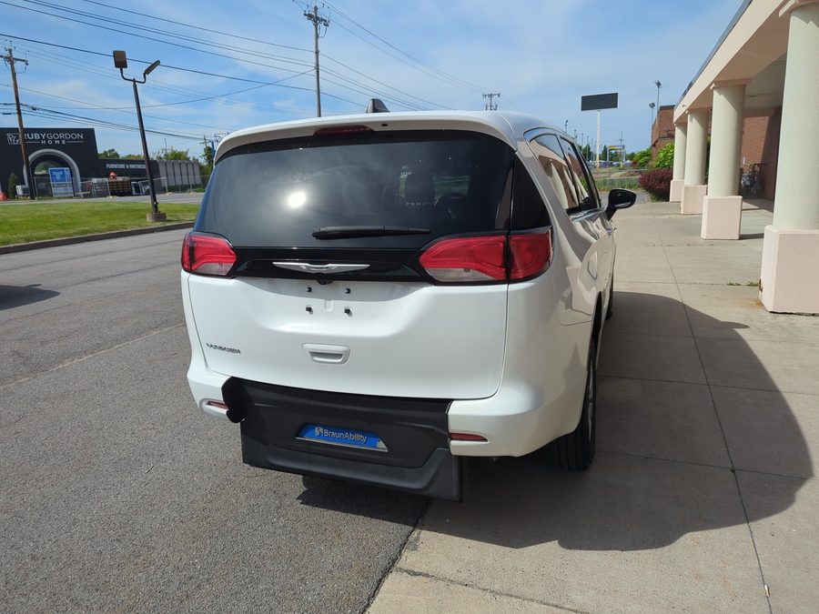 Used 2023 Chrysler Voyager LX - BraunAbility Rear Entry Entry Fold Out Manual Ramp