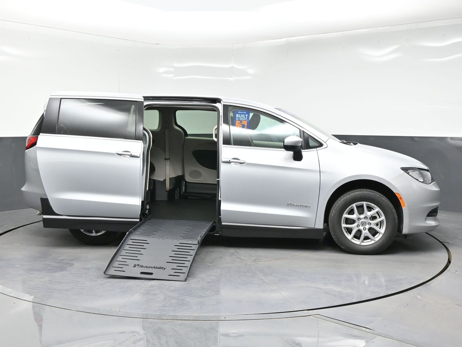 Used 2023 Chrysler Voyager LX - BraunAbility Side Entry Fold Out Manual Ramp