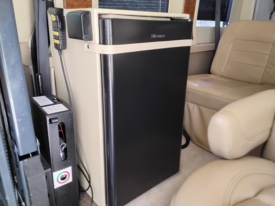 Gold Ford Transit with Side Entry Automatic Fold Out ramp