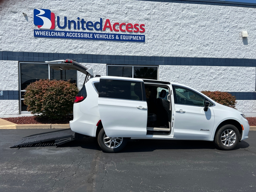 Used 2024 Chrysler Pacifica Touring L - BraunAbility Rear Entry Fold Out Manual Ramp
