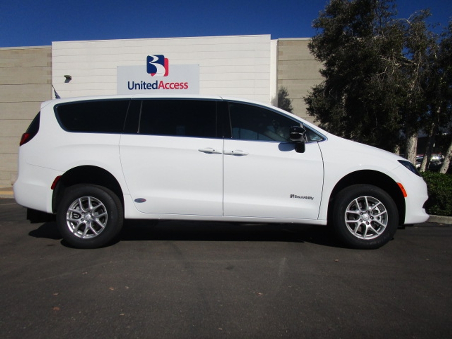 New 2025 Chrysler Voyager LX - BraunAbility Commercial Rear Entry Entry Fold Out Manual Ramp