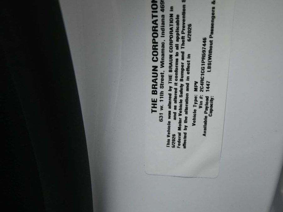 Used 2023 Chrysler Voyager LX - BraunAbility Rear Entry Fold Out Manual Ramp