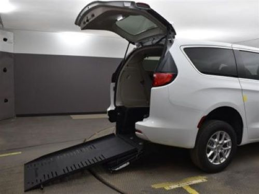 Used 2023 Chrysler Voyager LX - BraunAbility Rear Entry Fold Out Manual Ramp