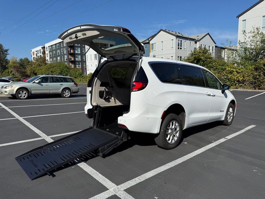 Used 2024 Chrysler Pacifica Touring L - BraunAbility Rear Entry Fold Out Manual Ramp