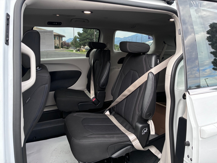 Used 2023 Chrysler Voyager LX - BraunAbility Commercial Rear Entry Fold Out Manual Ramp