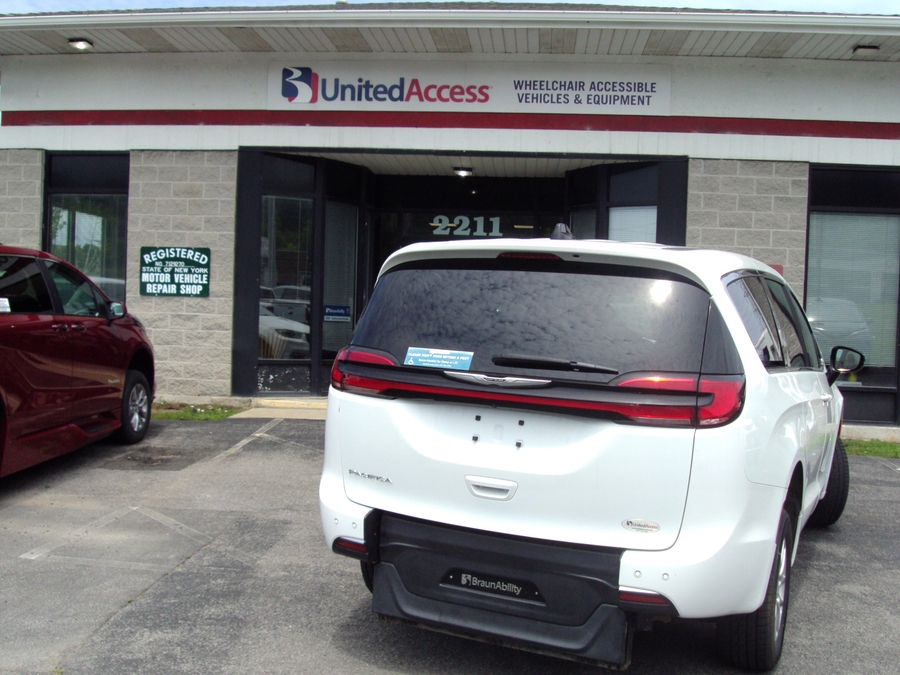 Used 2024 Chrysler Pacifica Touring - BraunAbility Rear Entry Fold Out Manual Ramp