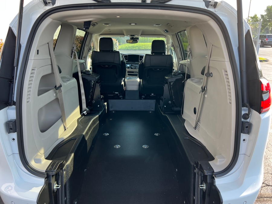 Used 2023 Chrysler Pacifica Touring L - BraunAbility Commercial Rear Entry Fold Out Manual Ramp
