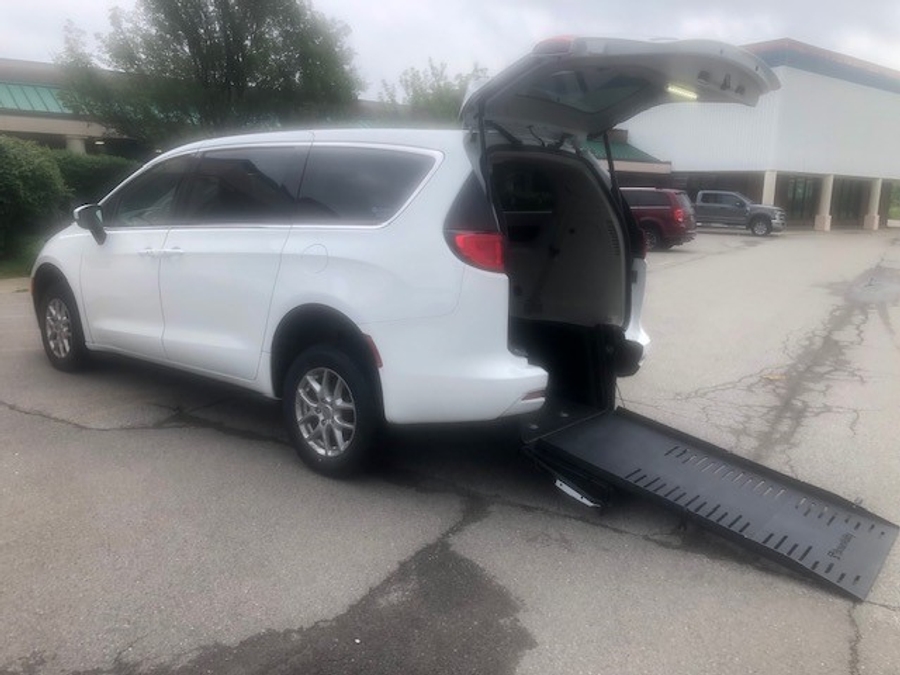 Used 2022 Chrysler Voyager LX - BraunAbility Rear Entry Entry Fold Out Manual Ramp