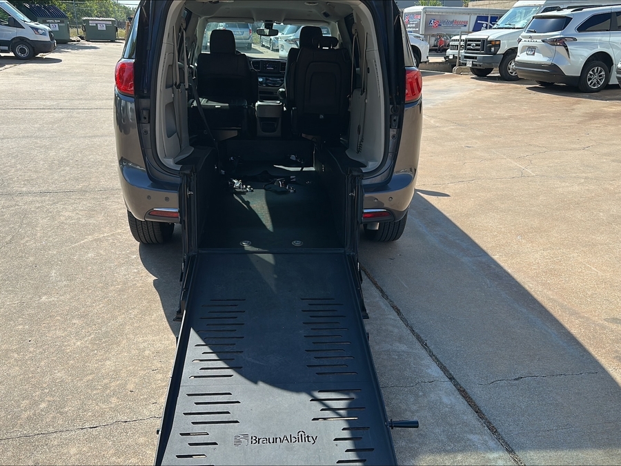 Used 2020 Chrysler Pacifica Touring L - BraunAbility Rear Entry Fold Out Manual Ramp