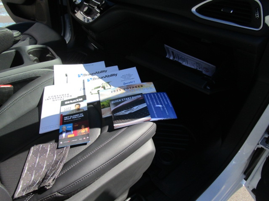 New 2025 Chrysler Voyager LX - BraunAbility Commercial Rear Entry Entry Fold Out Manual Ramp