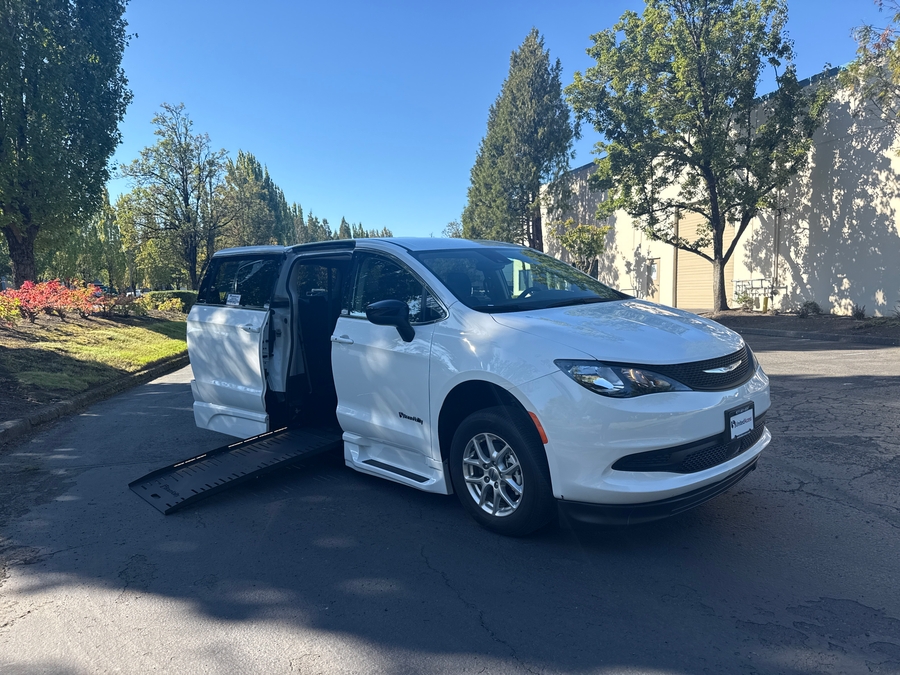 Used 2024 Chrysler Voyager LX - BraunAbility Side Entry Entry Fold Out Automatic Ramp