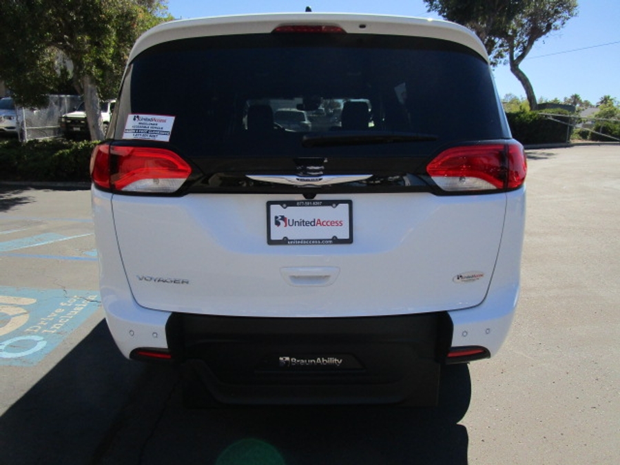 New 2025 Chrysler Voyager LX - BraunAbility Commercial Rear Entry Entry Fold Out Manual Ramp