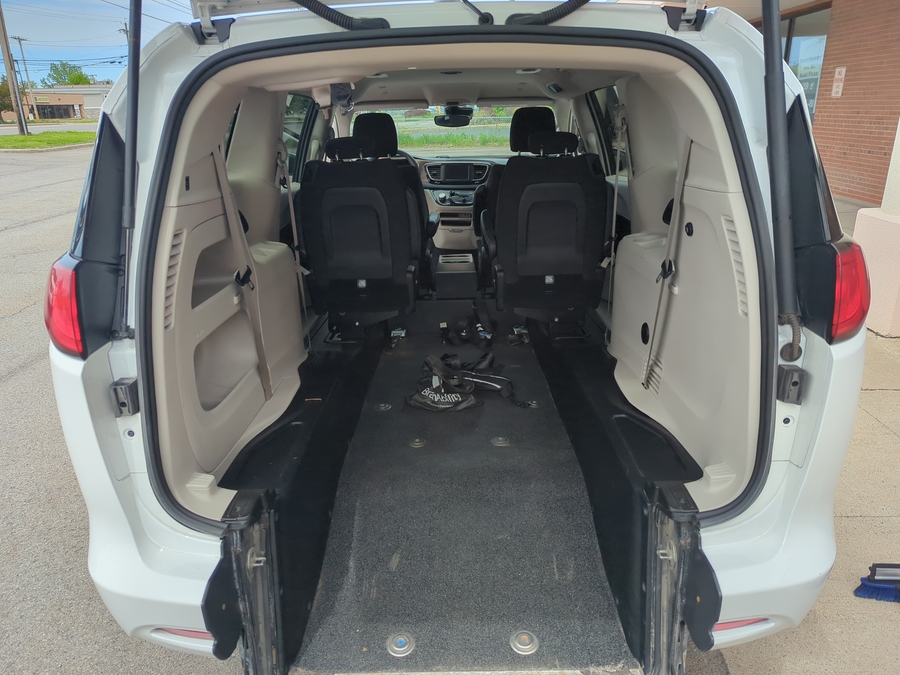 Used 2023 Chrysler Voyager LX - BraunAbility Rear Entry Entry Fold Out Manual Ramp