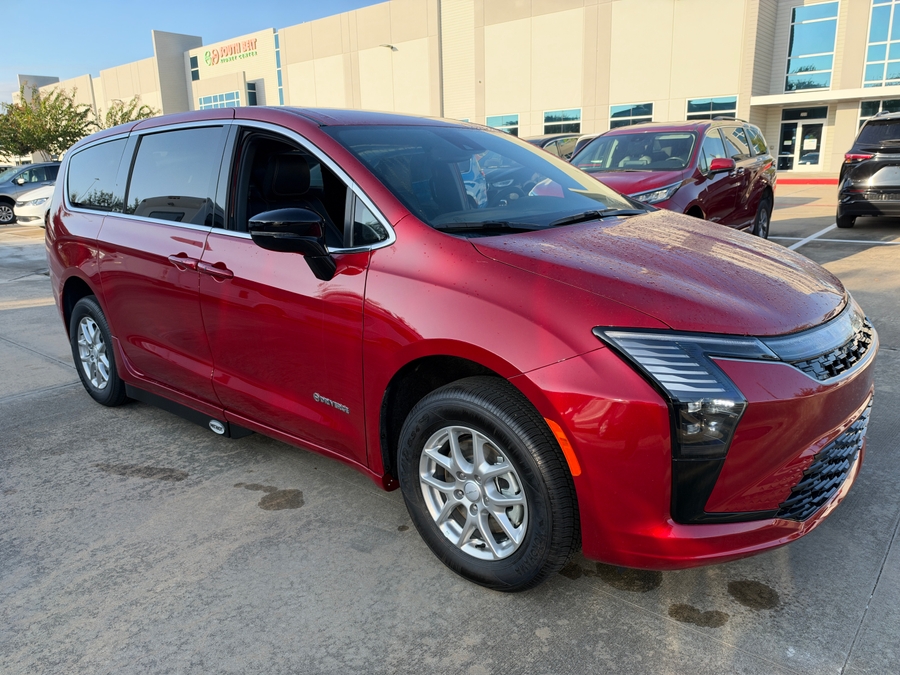 Red Chrysler Pacifica with Side Entry Automatic Fold Out ramp