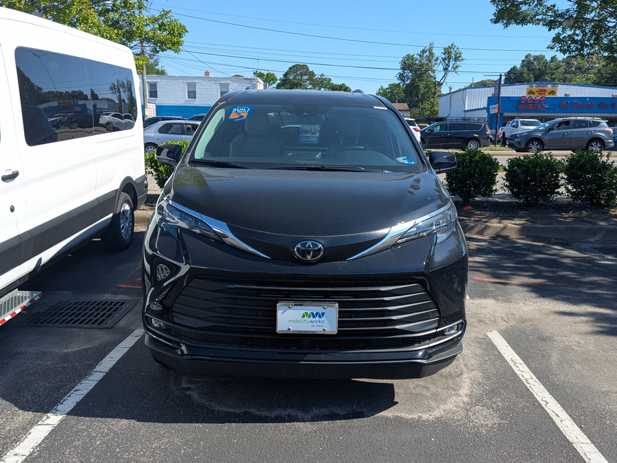 Black Toyota Sienna with Side Entry Automatic Fold Out ramp
