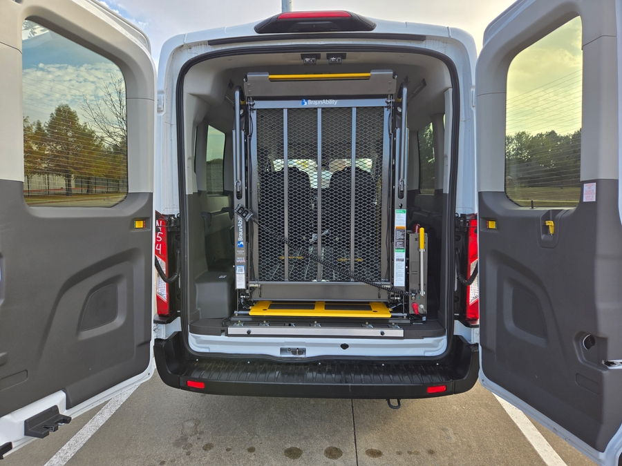 New 2024 Ford Transit 350 XL - Fenton Mobility Commercial Rear Entry Entry Lift Automatic Ramp