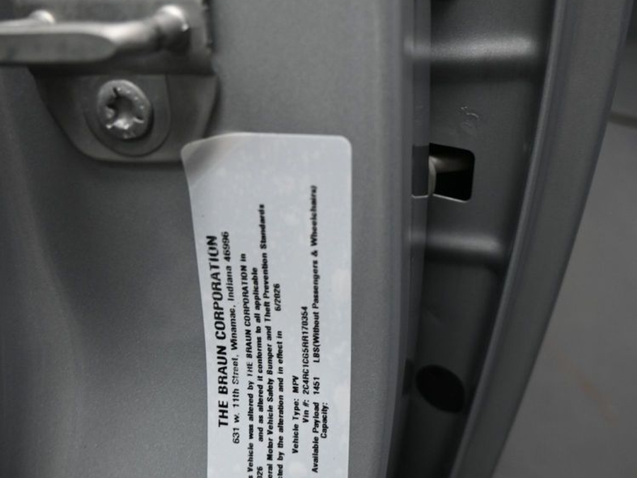 Used 2024 Chrysler Voyager LX - BraunAbility Rear Entry Fold Out Manual Ramp