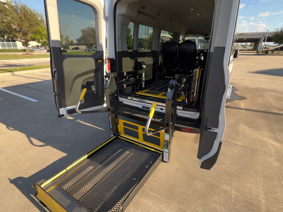 New 2025 Ford Transit 350 XL - Fenton Mobility Commercial Rear Entry Entry Lift Automatic Ramp