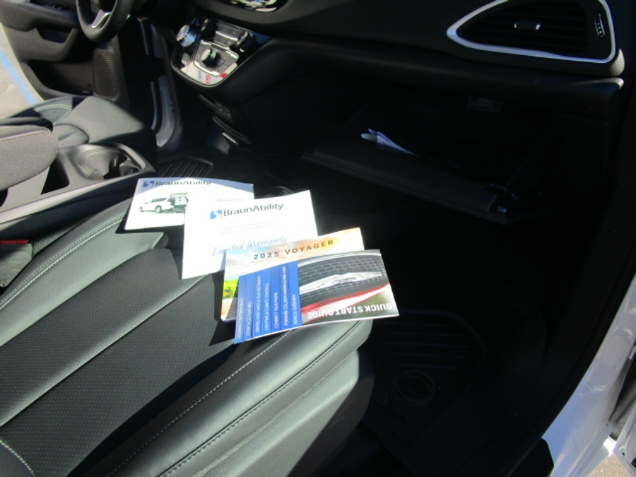 New 2025 Chrysler Voyager LX - BraunAbility Commercial Rear Entry Entry Fold Out Manual Ramp