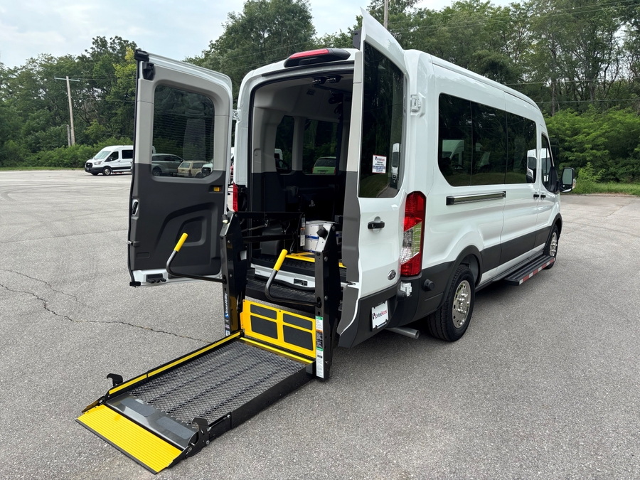 New 2025 Ford Transit 350 XL - Master's Transportation Commercial Rear Entry Lift Automatic Ramp